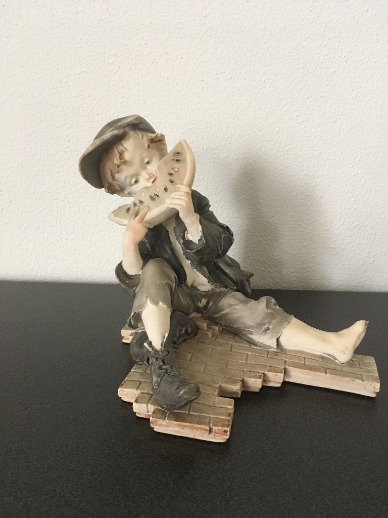 Vintage beeld jongen, Verzamelen, Ophalen of Verzenden, Gebruikt, Mens