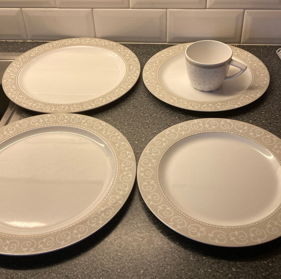 Mepal Damast Rosti servies - Gezocht, Ophalen of Verzenden, Kunststof, Mepal