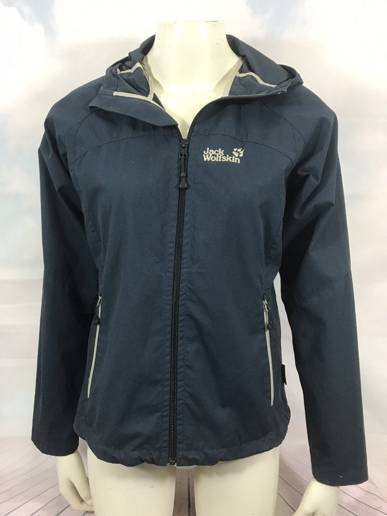 Jack Wolfskin anorak outdoor windjack jas blauw maat S (3C3), Tweedehands verkoop, Blauw, Ophalen of Verzenden, Tweedehands verkoop