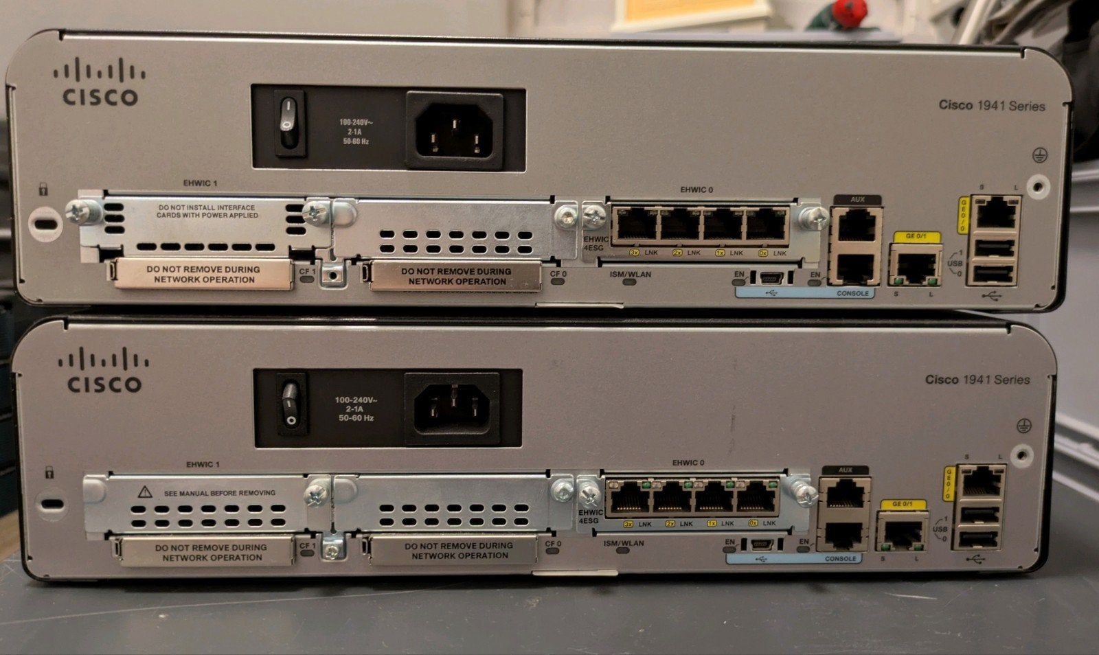 Cisco 1941 series_routers 2 stuks, Ophalen, Gebruikt, Router, Cisco