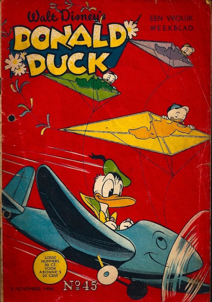 Donald Duck 1955 Nr 45, Eén comic, Ophalen of Verzenden, Gelezen, Amerika