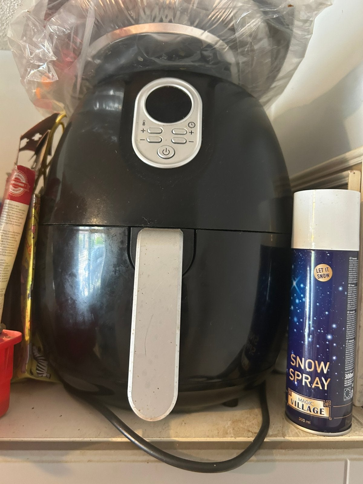 Airfryer, 1 tot 2 liter, Ophalen of Verzenden, Gebruikt, Uitneembare binnenpan