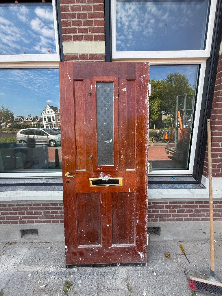 Klassieke hardhouten deur, Ophalen, Gebruikt, Garagedeur, Hout