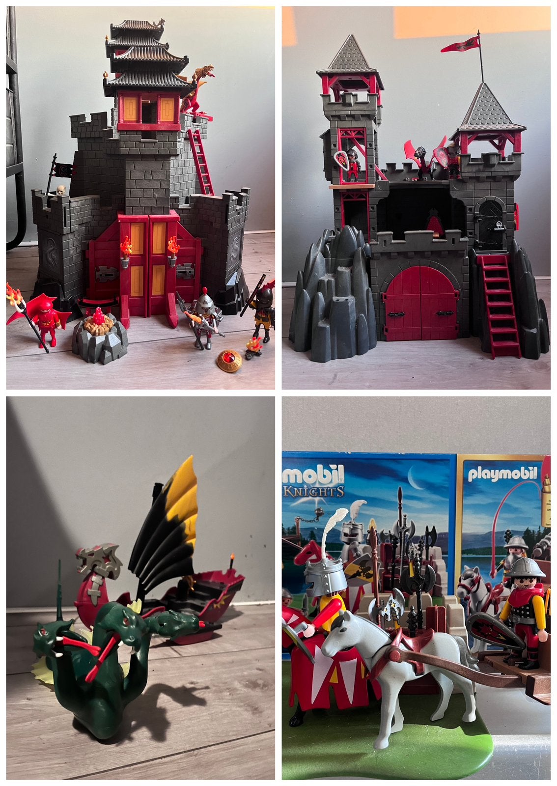 Zeer grote set Playmobil tidder kadyelen met veel extra’s! ., Ophalen of Verzenden, Gebruikt, Knights