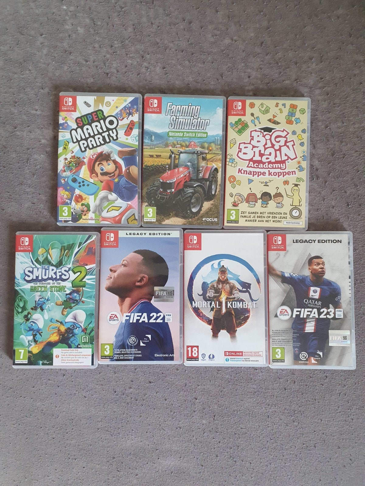 Nintendo Switch Games: Super Mario Party, FIFA, Smurfs, Spelcomputers en Games, Overige genres, Ophalen of Verzenden, Zo goed als nieuw