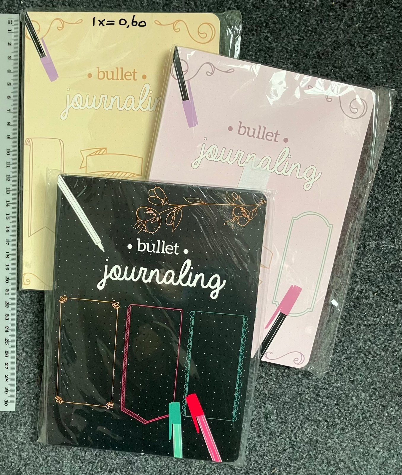 Journaal bullet nw roze grotof zwart papier, Diversen, Ophalen of Verzenden, Nieuw