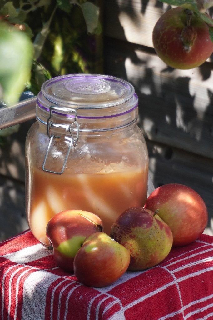 Appelmoes-waardige appels, Ophalen
