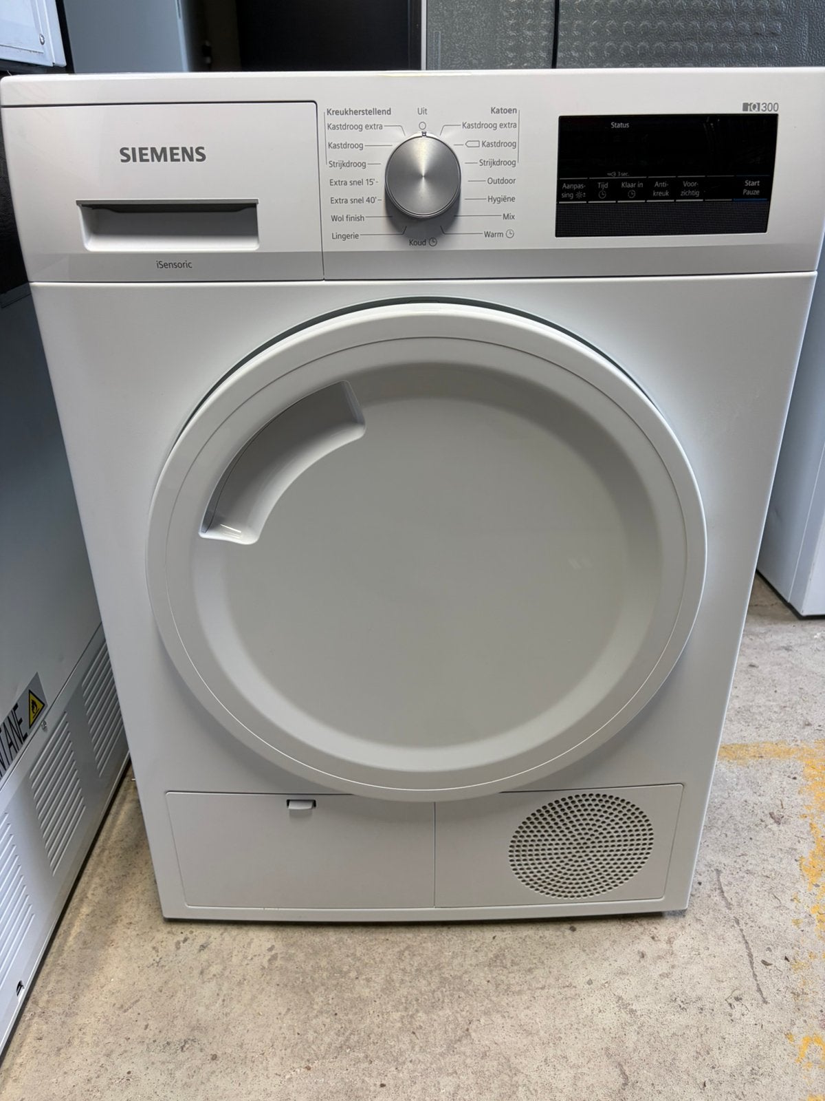 Siemens IQ300 in zeer goede staat 8KG, Ophalen, Zo goed als nieuw, Luchtafvoer, 85 tot 90 cm