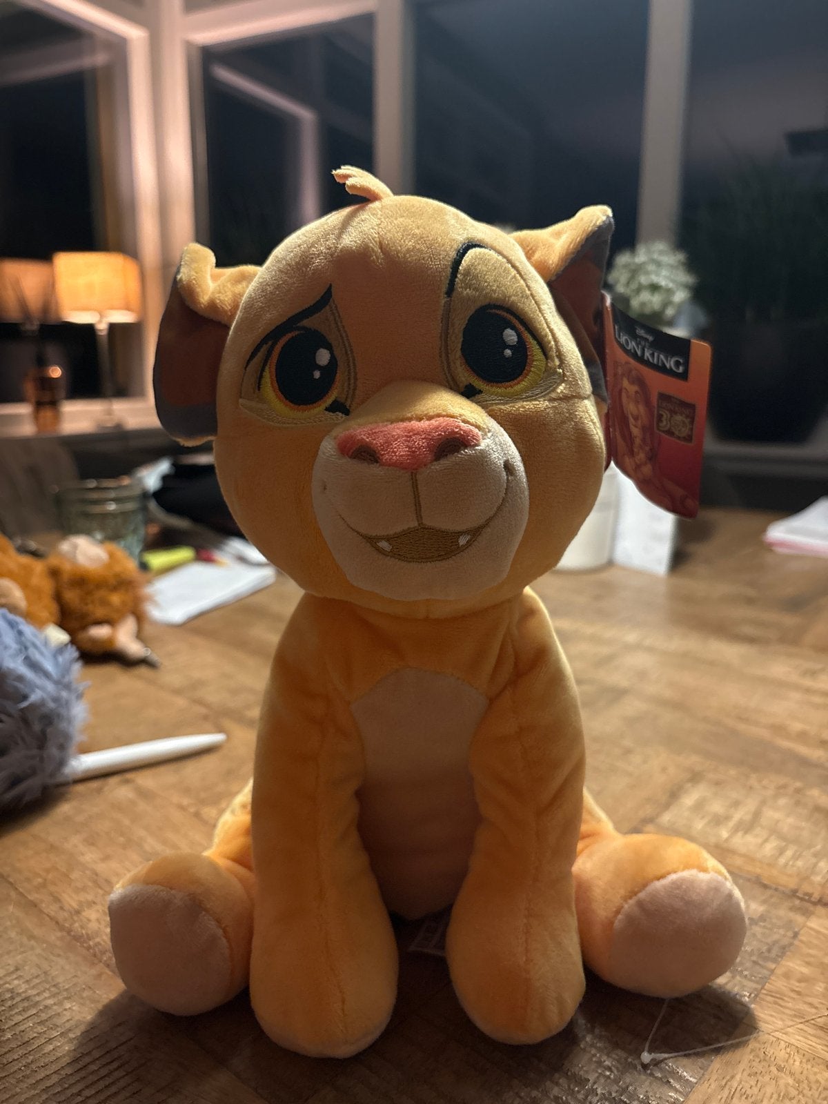 Simba knuffel - Disney The Lion King, Ophalen, Disney, Geel, Middelgroot (20 tot 80 cm)
