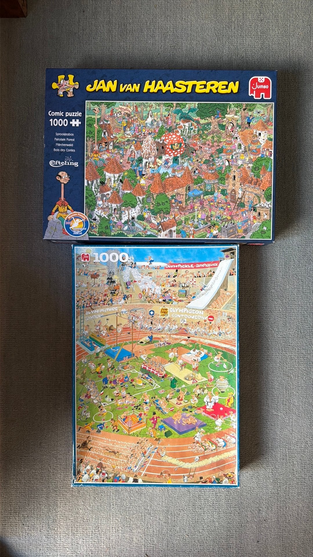 Van Haasteren puzzles, Ophalen of Verzenden, 500 t/m 1500 stukjes, Zo goed als nieuw