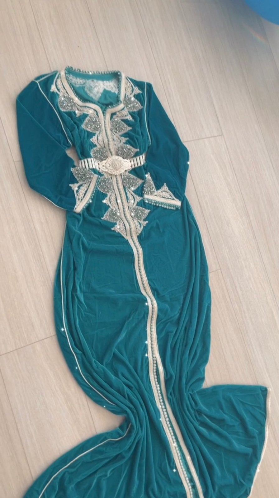 Kaftan maat 168, Overige typen, Blauw, Ophalen of Verzenden, Zo goed als nieuw