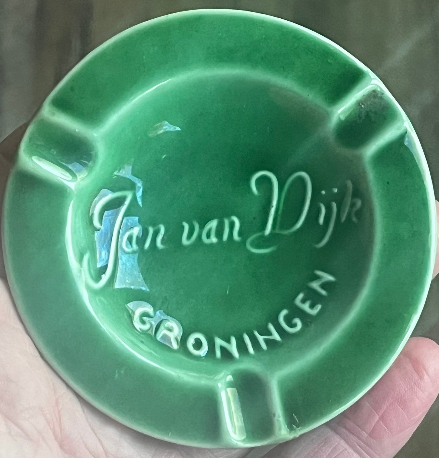 asbakje reclame van Dijk Groningen Kon. Plateelbakkerij ZH, Ophalen of Verzenden, Gebruikt, Gebruiksvoorwerp