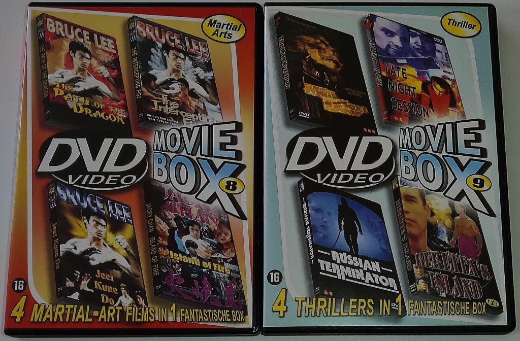 Dvd *** MOVIE BOX *** Volume 8 + 9, Engels, Nederlands, Actiethriller, Ophalen of Verzenden