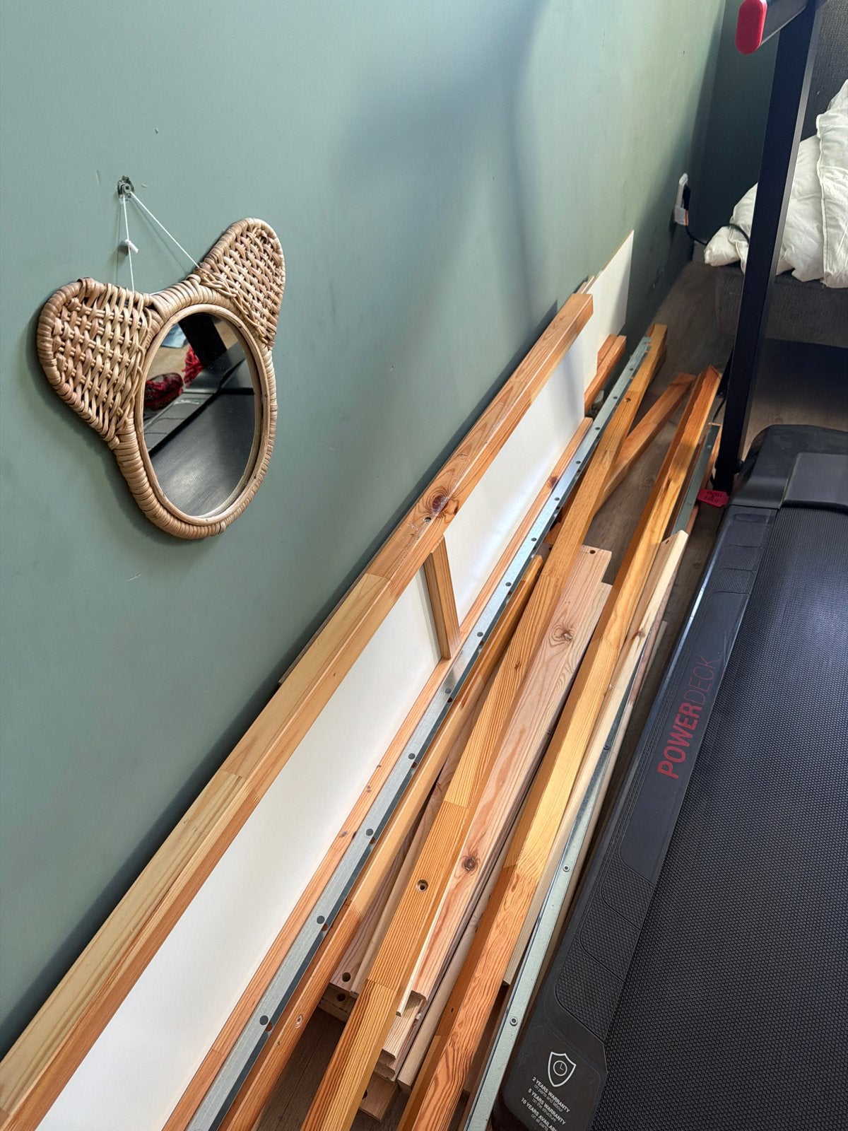 IKEA Kura bed, gedemonteerd - Gebruikt maar prima, Huis en Inrichting, Slaapkamer | Bedden, Gebruikt, 90 cm, Eenpersoons, Wit
