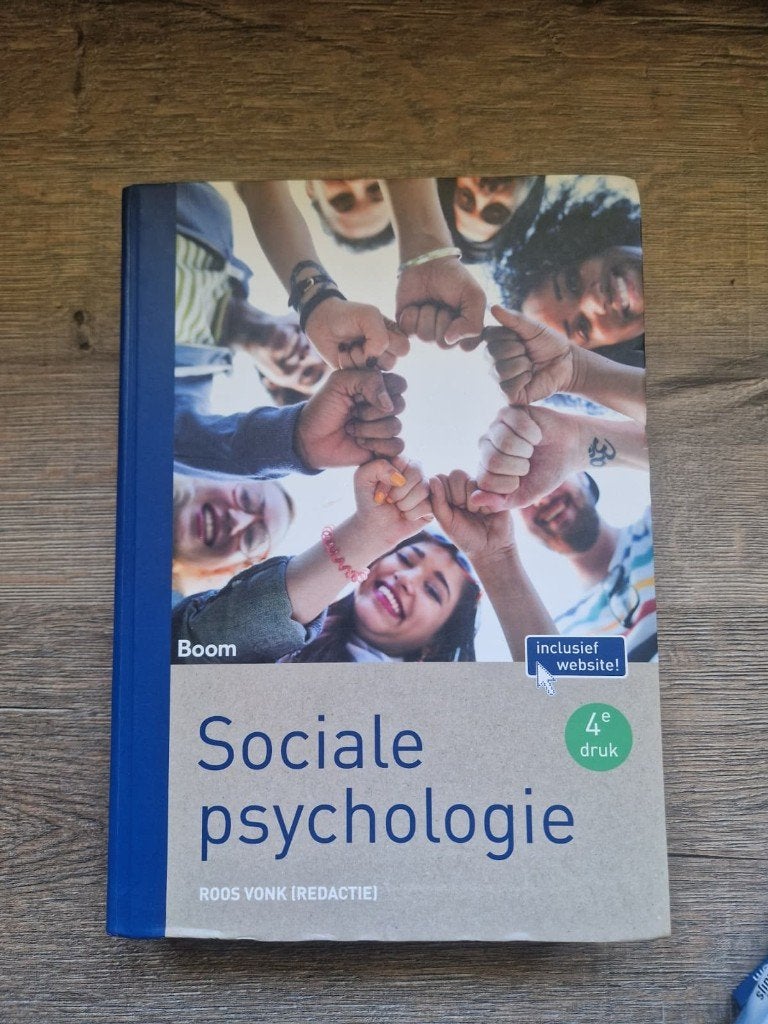 Sociale psychologie - Roos Vonk, Sociale psychologie, Roos Vonk, Ophalen of Verzenden, Zo goed als nieuw