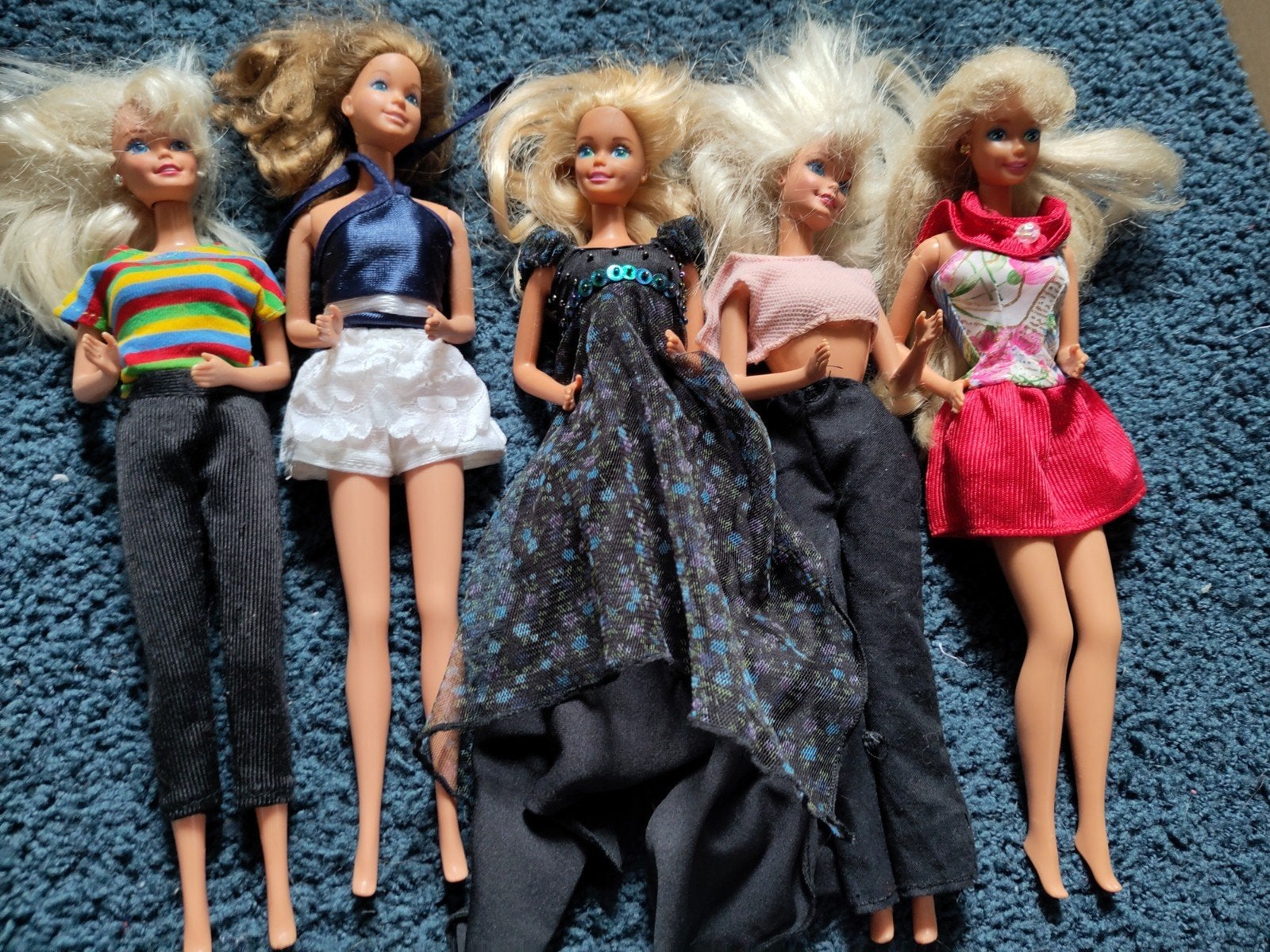 Barbie 's met gebogen armen 5x, Ophalen of Verzenden, Gebruikt, Barbie