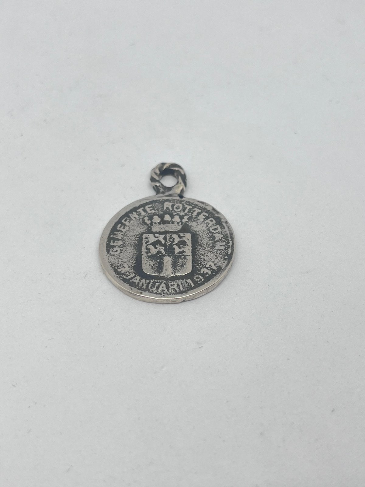 Zilveren penning Rotterdam 1937, Ophalen of Verzenden, Zilver