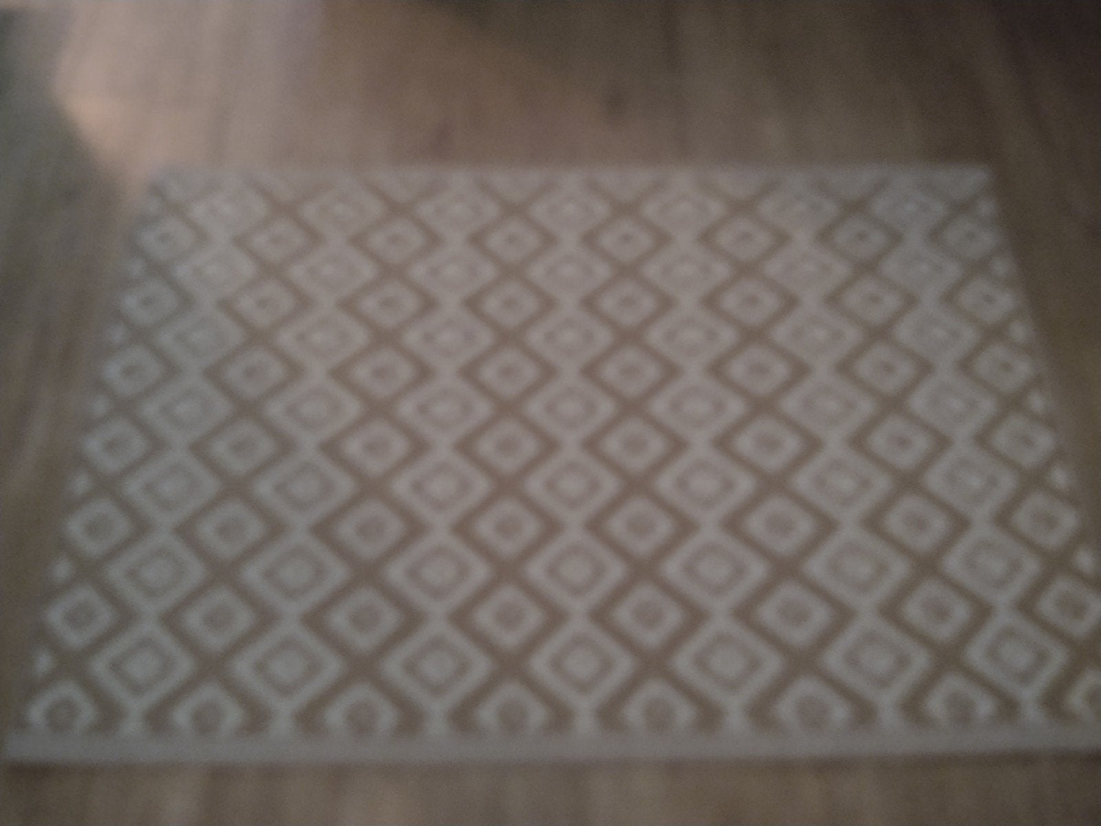 Vloerkleed 100% Polypropyleen - Beige/Wit, Ophalen, Nieuw, Beige, Modern