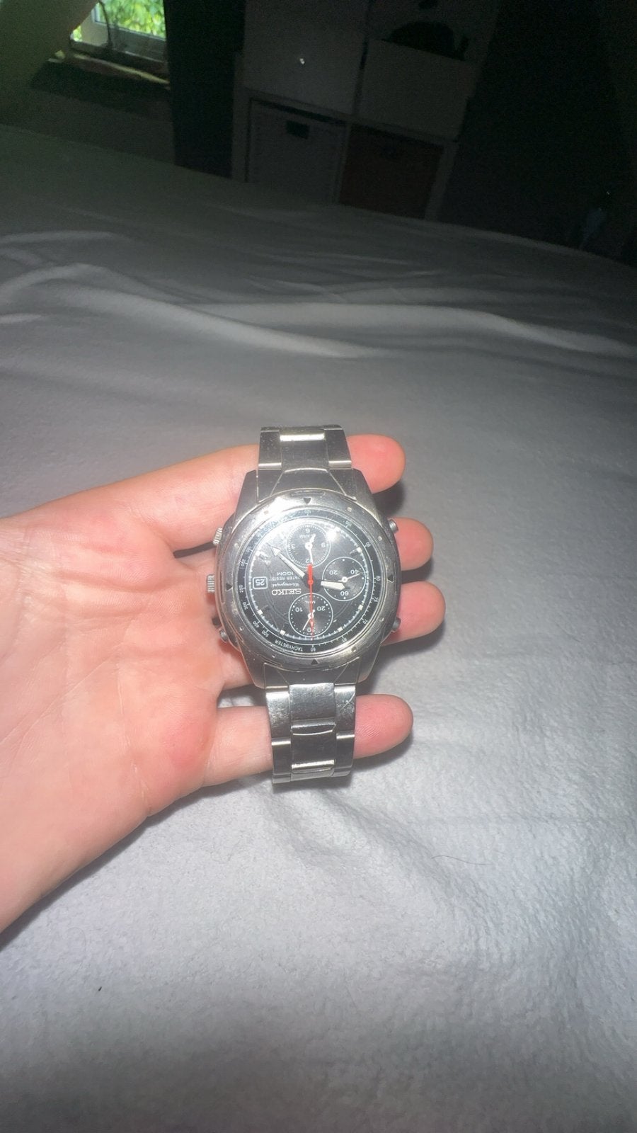 Seiko horloge, Ophalen, Zo goed als nieuw, Zwart, Jongen of Meisje