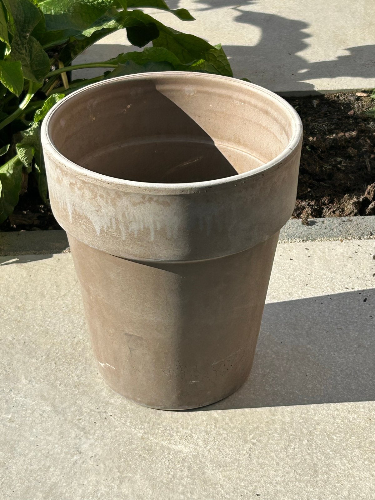 bloempot, 22 cm hoog, Ophalen, Kunststof, Gebruikt, Rond