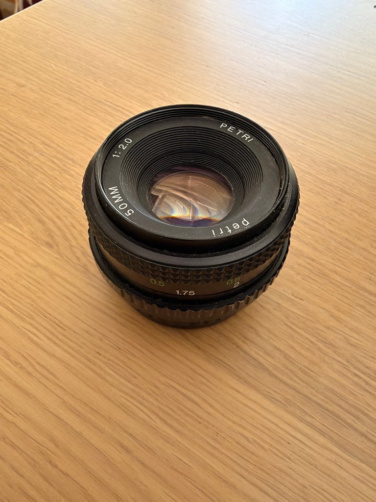 Petri 50mm f/2.0 Vintage Prime Lens, Audio, Tv en Foto, Fotografie | Lenzen en Objectieven, Zo goed als nieuw, Standaardlens, Overige merken