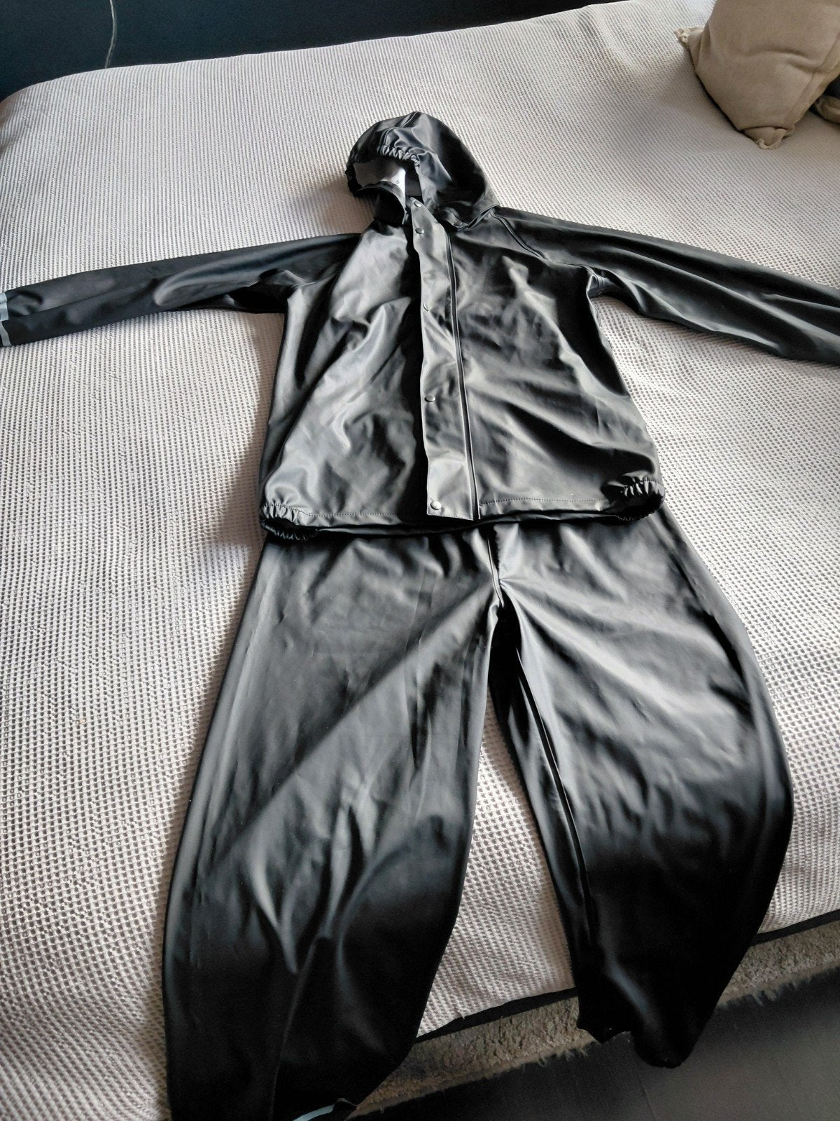 Te koop zwart regenpak van Name It maat 158, Ophalen of Verzenden, Zo goed als nieuw, Overige maten, Zwart