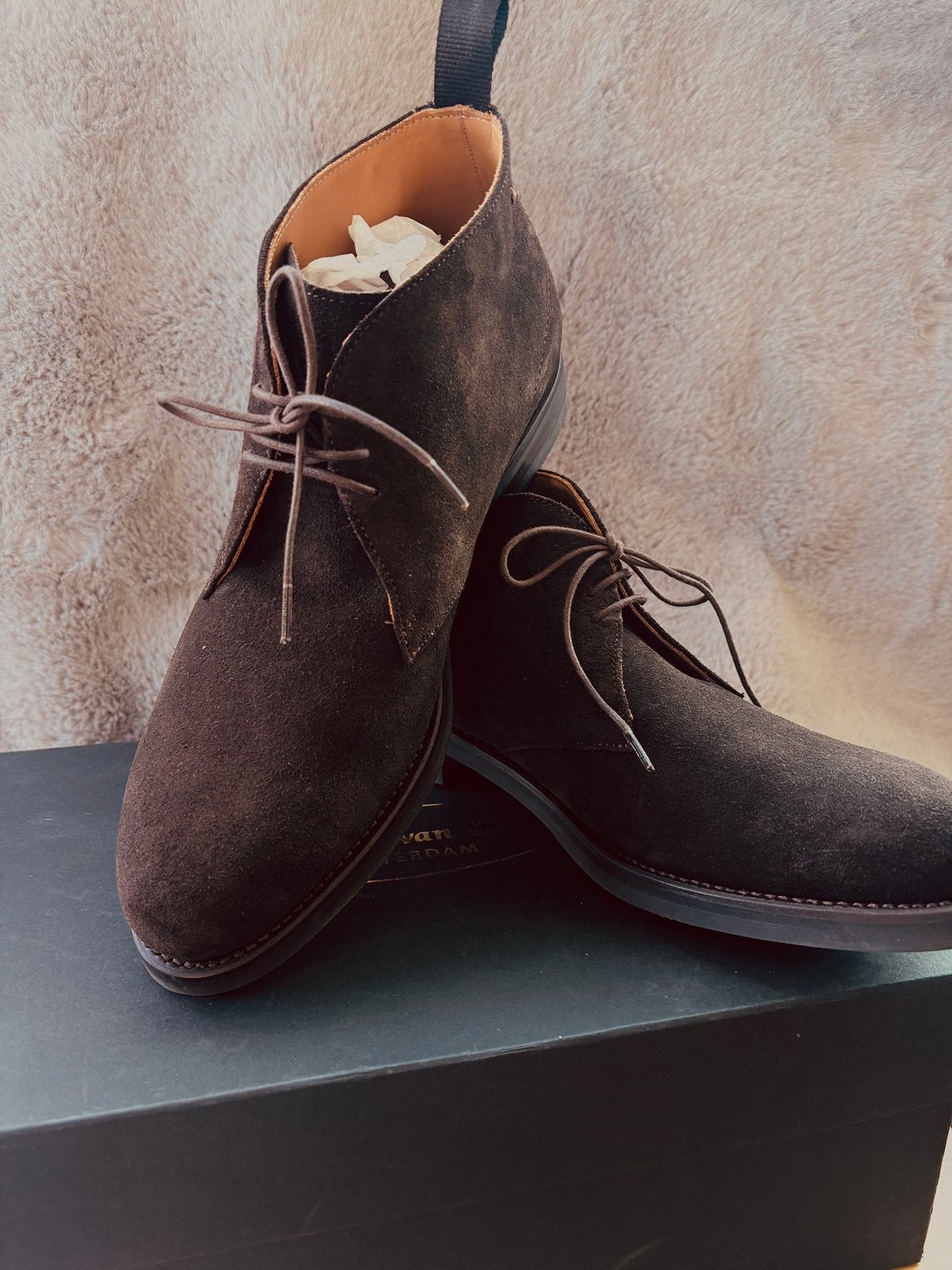 Nieuwe Zwartjes van 1883 suède chukka boots UK 9 / EU 43, Ophalen of Verzenden, Nieuw, Bruin, Boots