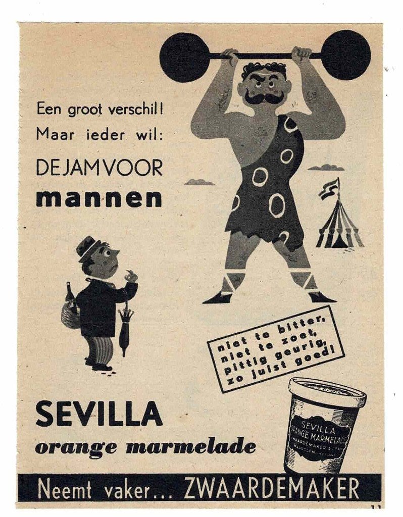 Neemt vaker SEVILLA JAM van Zwaardemaker Maarssen 1951, Verzenden, Zo goed als nieuw, Overige typen