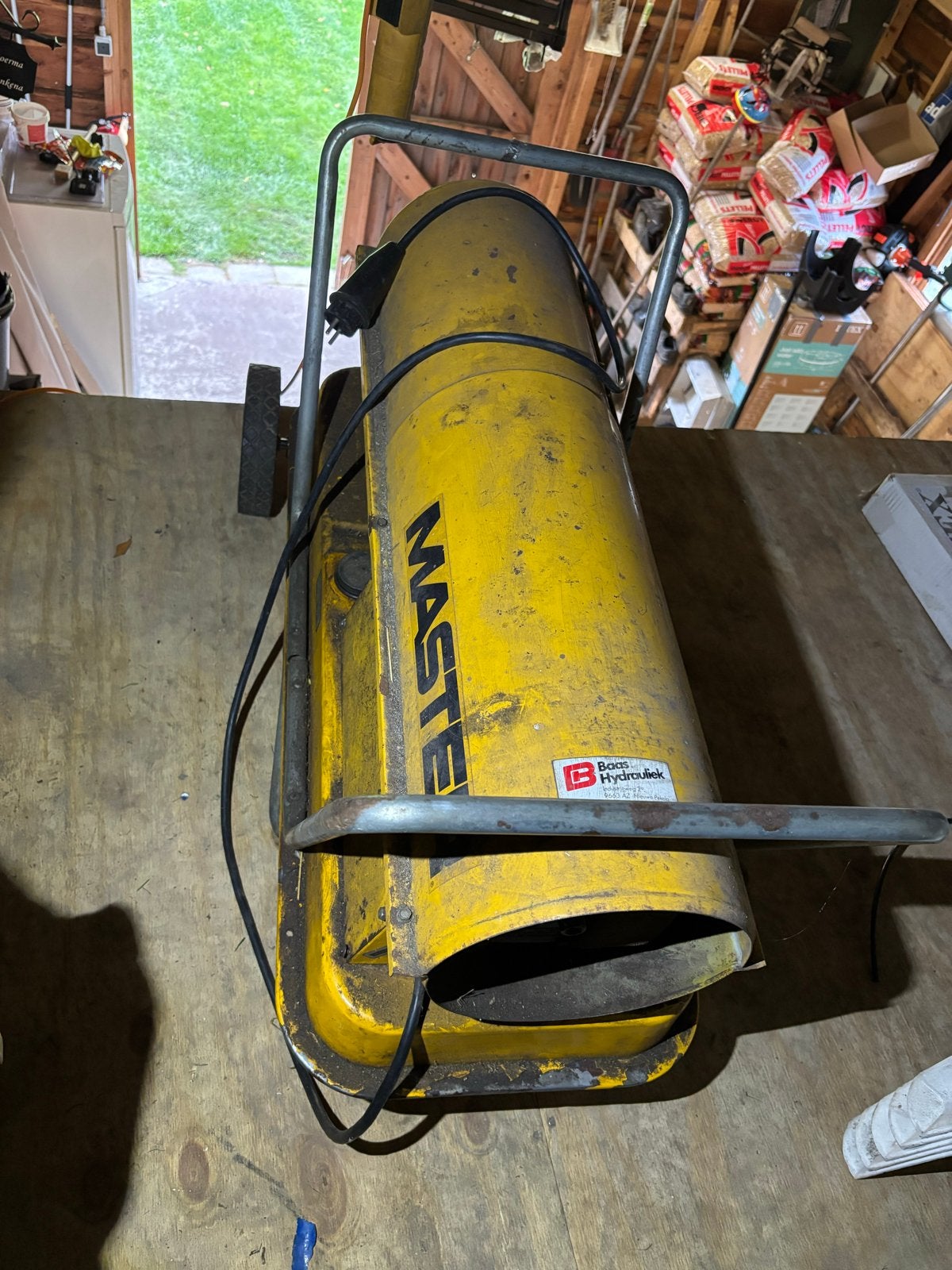 Master B100EA Diesel Heater - Krachtige Werkplaatskachel, Ophalen, 30 tot 80 cm, Gebruikt, Hoog rendement (Hr)