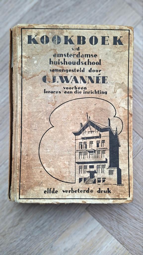 Kookboek Amsterdamse Huishoudschool C.J. Wannée (11e druk), Boeken, Kookboeken, Gelezen, Overige typen, Nederland en België, C.J. Wannée