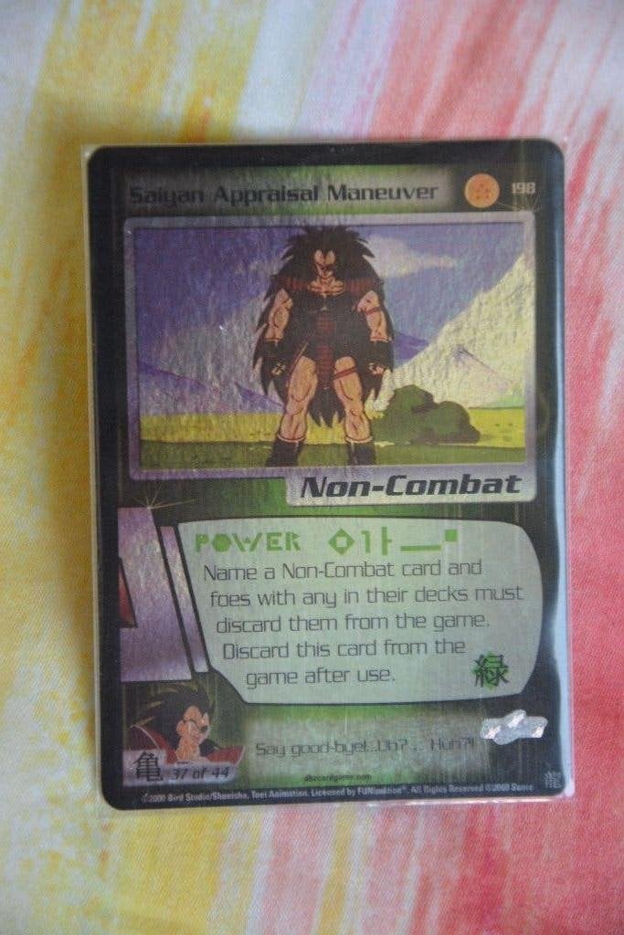 Dragonball Z Score Saiyan Appraisal Maneuver Foil, Ophalen of Verzenden, Gebruikt, Losse kaart, Foil