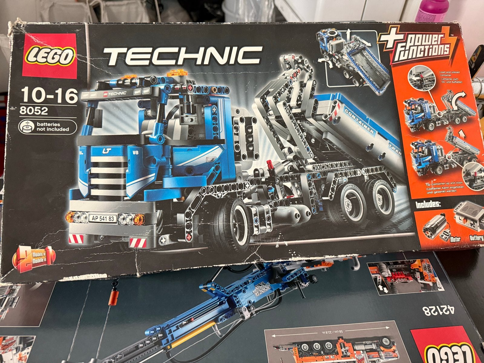 LEGO Technic 8052 Container Truck met Power Functions, Ophalen of Verzenden, Gebruikt, Overige merken