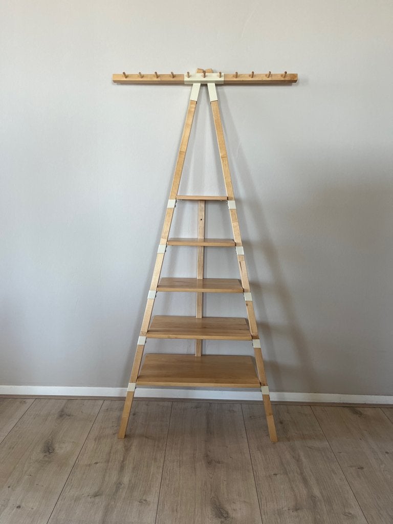 Ikea PS 2014 houten beuken wandrek kapstok, Gebruikt, 100 tot 150 cm, Hout, Ophalen