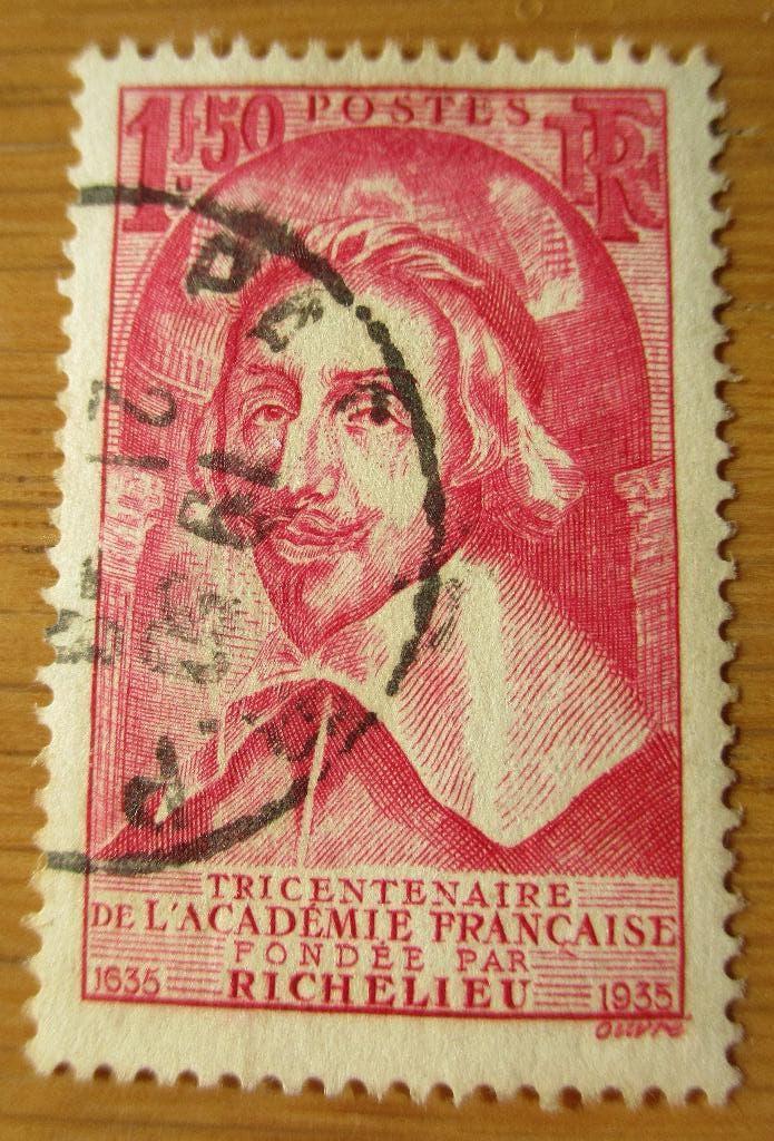 Frankrijk, Kardinaal Richelieu, 1935, Verzenden, Gestempeld