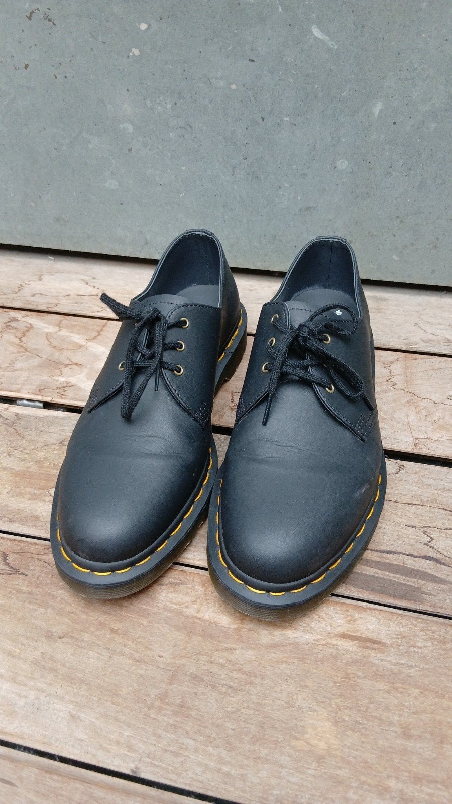 Dr. Martens Vegan 1461 Schoenen Maat 45 EU Zwart, Kleding | Heren, Schoenen, Ophalen, Zwart, Zo goed als nieuw, Veterschoenen