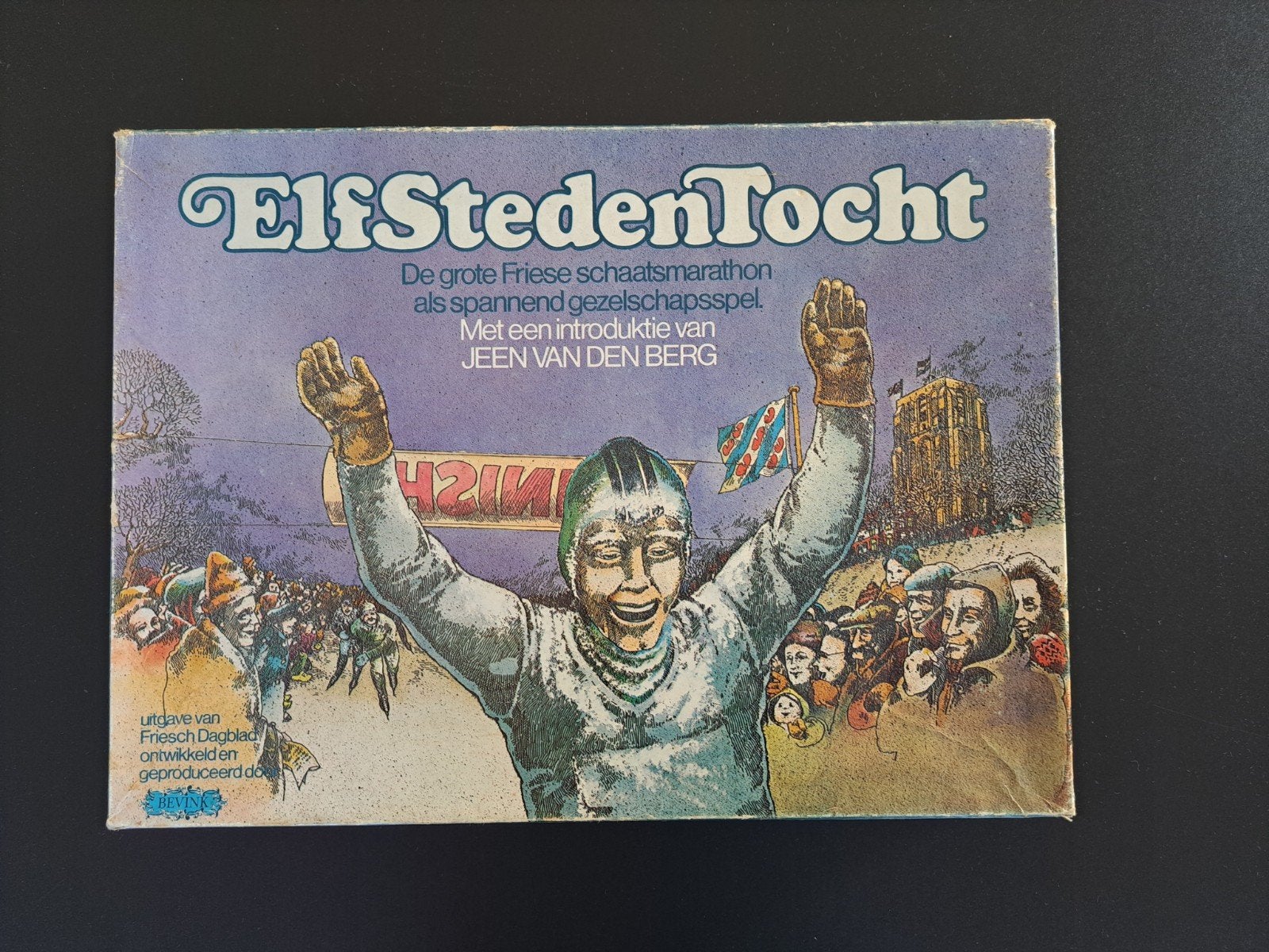 Elfstedentocht Bordspel - Vintage Gezelschapsspel, Ophalen, Gebruikt, Bevink
