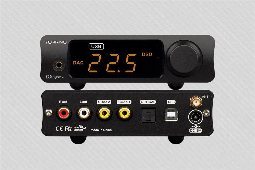 TOPPING DX3 Pro+ – ES9038Q2M DAC & NFCA Headphone Amplifier, Ophalen of Verzenden, Nieuw, Overige merken