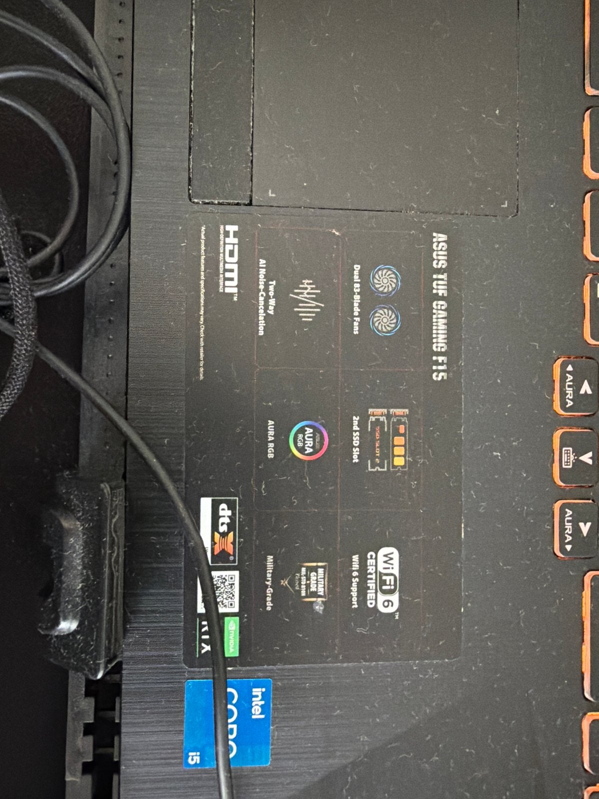 Foto 3 van ASUS TUF Gaming F15 FX506H - Goede staat, compleet