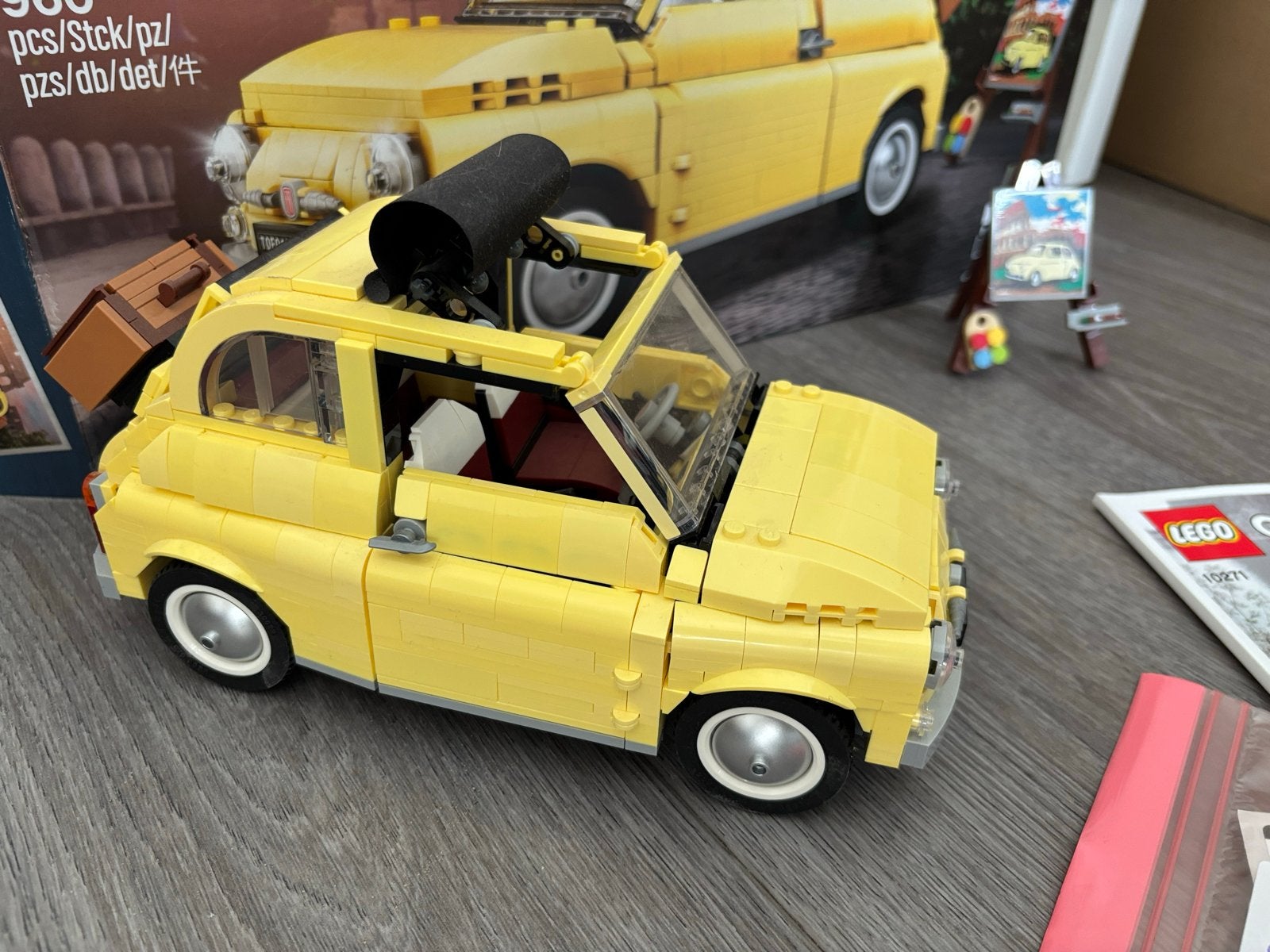 LEGO Creator Fiat 500 (10271) met doos, handleiding, extra's, Ophalen of Verzenden, Gebruikt, Overige merken