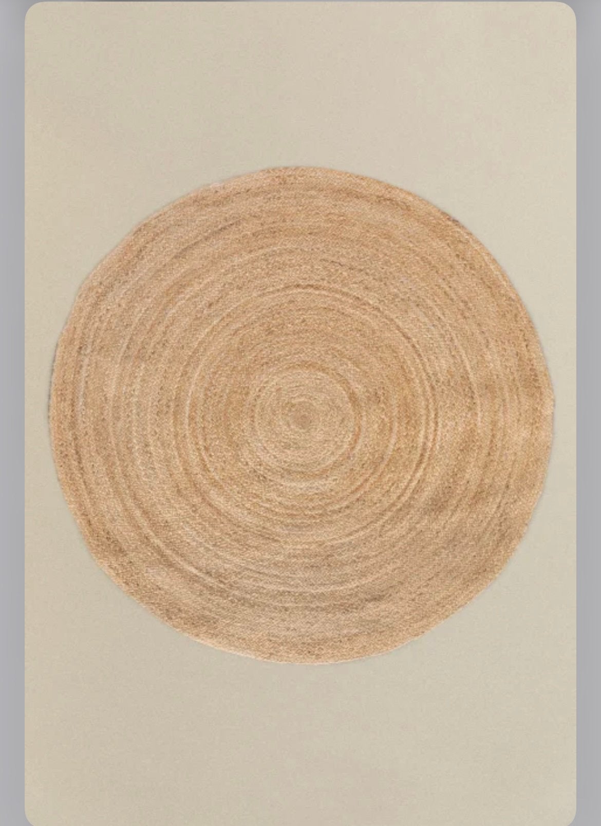 Rond jute vloerkleed Neferet – Ø145 cm – Nieuw Nieuw, Ophalen of Verzenden