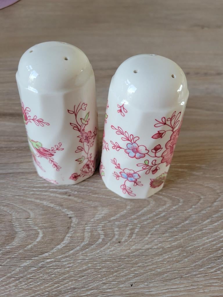 Rose Chintz peper en zout stel, Ophalen of Verzenden