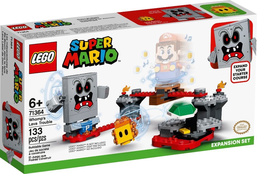 LEGO 71364 Whomp's Lava Trouble (Super Mario, Expansion), Overige thema's, Nieuw, Ophalen of Verzenden, Complete set