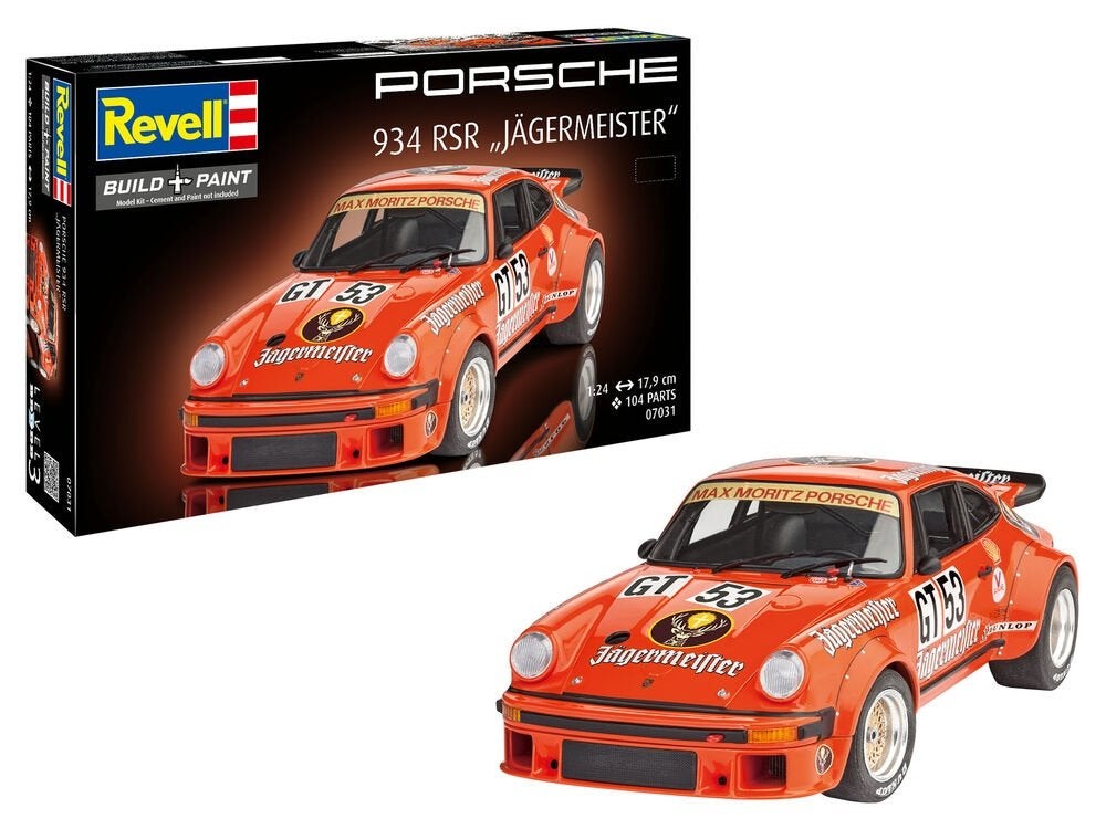 Revell: Porsche 934 RSR "Jägermeister in 1:24, Auto, Revell, Groter dan 1:32, Nieuw