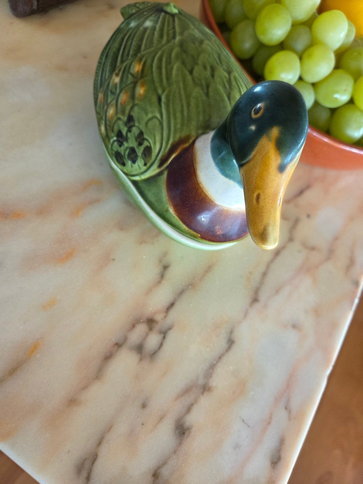 Vintage Caugant Aardewerken Eend Terrine, Ophalen of Verzenden