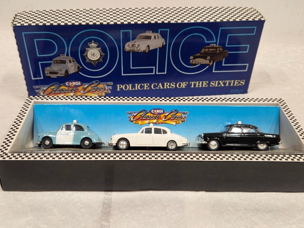 Corgi schaalmodelset 'Police Cars of the Sixties', Ophalen of Verzenden, Nieuw, Auto, Corgi
