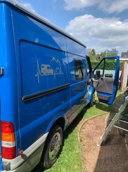 Ford Transit camper met lengtebedden, Buscamper of Camperbus, Tot en met 2, Particulier, Ford