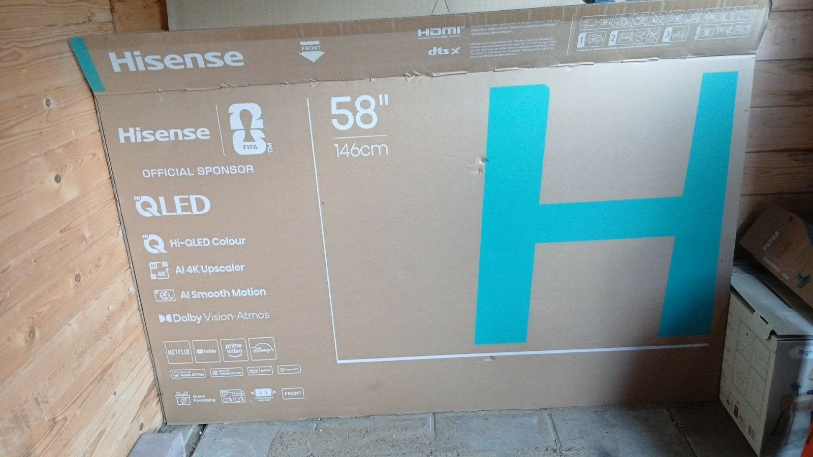 Hisense 58E71Q 58" QLED 4K Smart TV - Zo goed als nieuw, QLED, 50 Hz, Zo goed als nieuw, 100 cm of meer