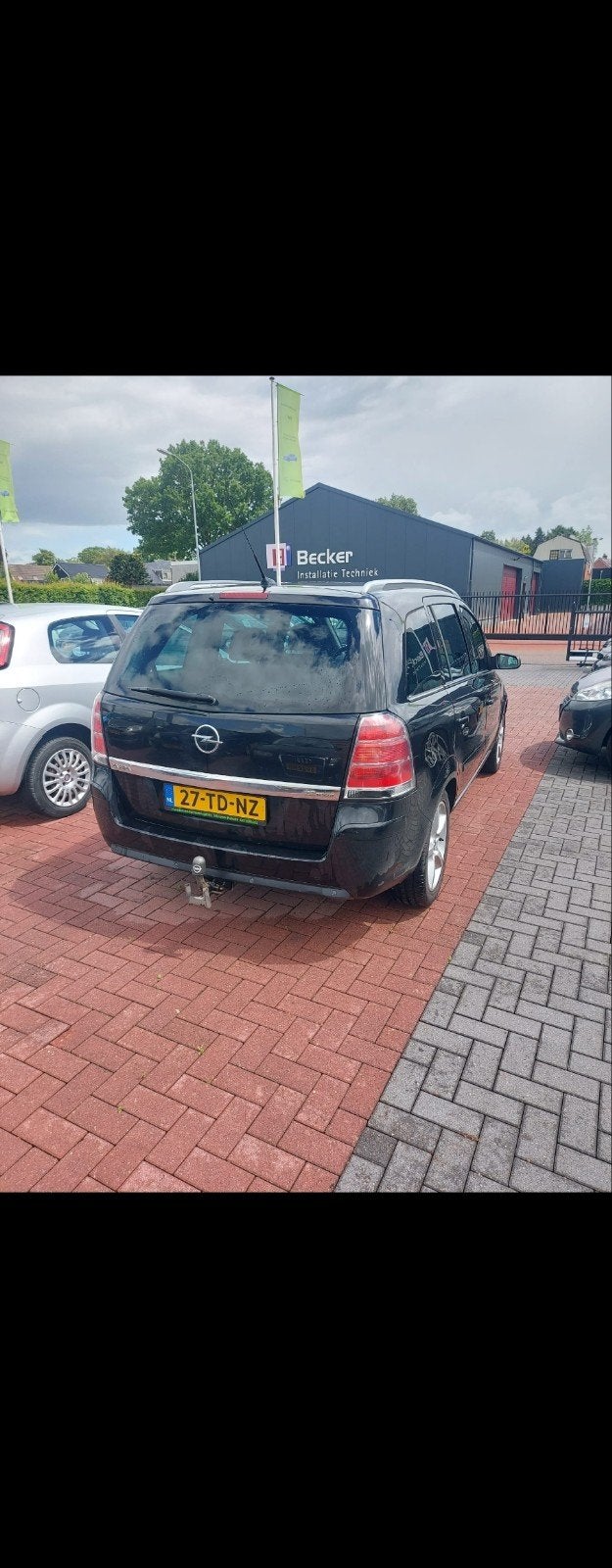 Opel Zafira 2.2 2006 Zwart, Auto's, Voorwielaandrijving, 4 cilinders, 7 stoelen, Zwart