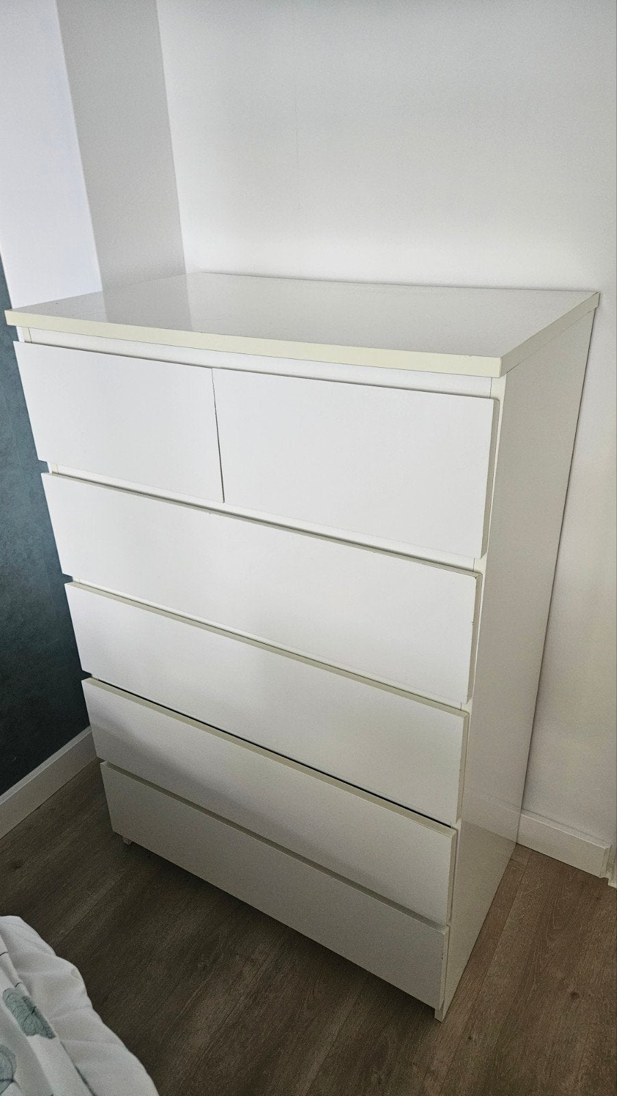 Ikea Malm ladekast - Wit, Ophalen, Gebruikt, Overige houtsoorten, Met lade(s)