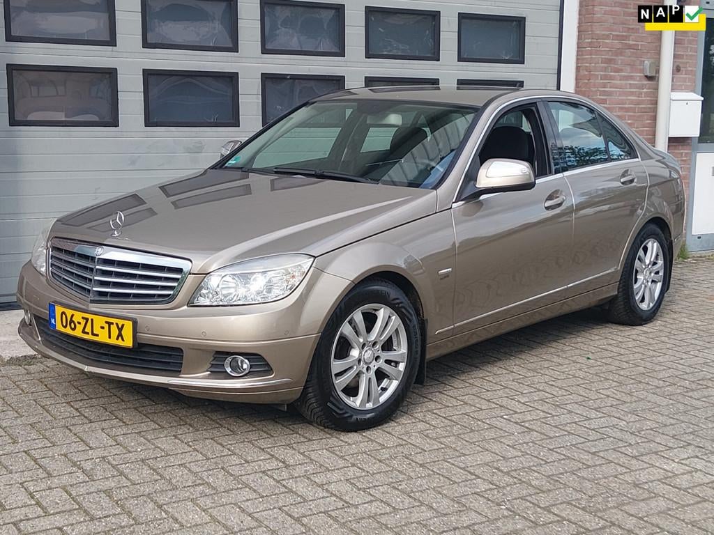 Mercedes-Benz C-klasse 200 K Elegance 2008 Automaat, 4 cilinders, 1796 cc, Beige, Origineel Nederlands